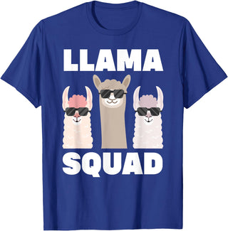 Funny Llama Gift Llama Lover Accessories & Stuff Funny Llama Design For Men Women Llama Alpaca Farm Animal T-Shirt - Royal Blue