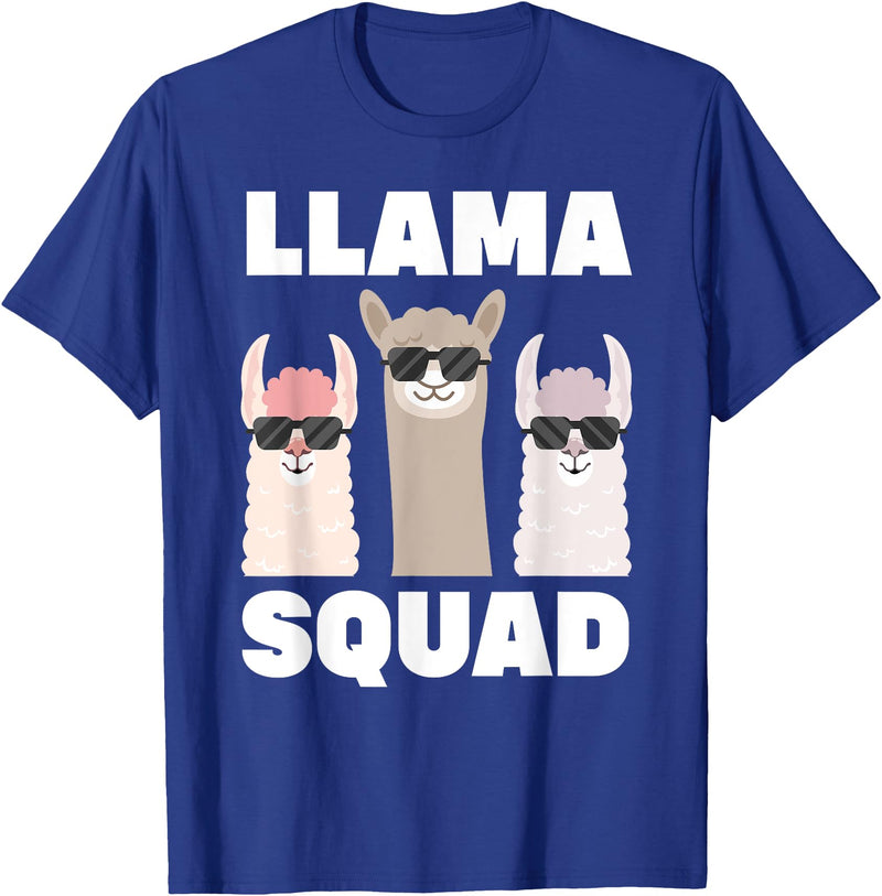 Funny Llama Gift Llama Lover Accessories & Stuff Funny Llama Design For Men Women Llama Alpaca Farm Animal T-Shirt - Royal Blue