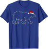 Xmas Lighting Polar Bear Christmas Gifts Polar Bear Xmas Lighting Santa Hat Polar Bear Christmas T-Shirt - Royal Blue