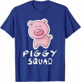 Super Pig Love Shirts Piggy Squad Cute Farm Animal Lover Adult & Toddler T-Shirt - Royal Blue