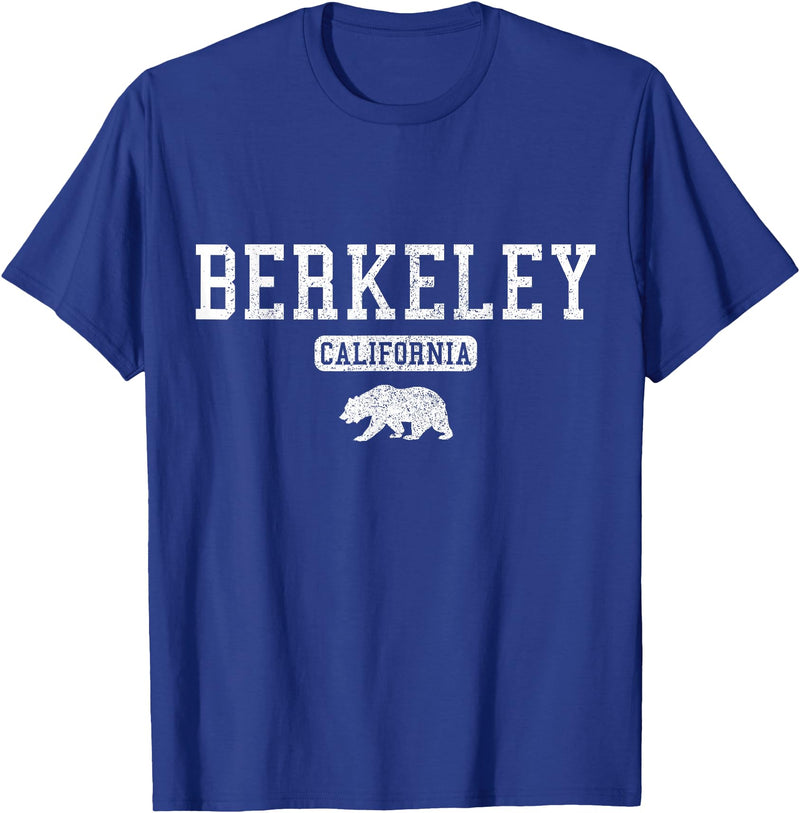 Berkeley California - Apparel & Gifts Berkeley California Bear Pride Vintage T-Shirt - Royal Blue