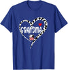 Black White Family Cow Farm Grandma Cow Print Cow Heart Pattern Farmer Cows Mother's Day T-Shirt - Royal Blue