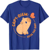 Animals Cute Capybaras Rodent Capybara Capy Diem: Take advantage of the day Capybara's water pig Capybara T-Shirt - Royal Blue