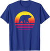 Bear Accessories & Clothing Gifts Women Men Kids Bear Retro Style Vintage T-Shirt - Royal Blue