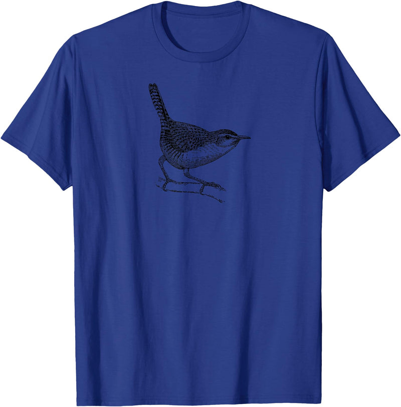 Birding Ornithologist Birds Wren Bird T-Shirt - Royal Blue