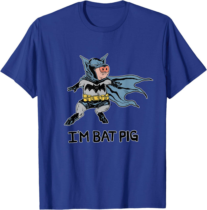 Ink Your Verse I'm Bat Pig T-Shirt - Royal Blue