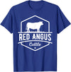 Funny Farmer Gift for Red Angus Cattle Cow Farmer - Red Angus Cattle T-Shirt - Royal Blue