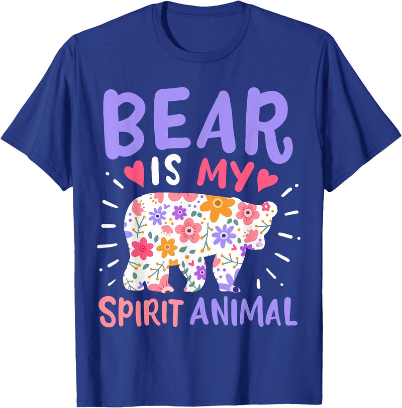 Bear Is My Spirit Animal Bear Spirit Animal T-Shirt - Royal Blue
