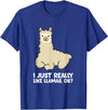 Llama Gifts For Llama Lovers Llama Lover I Just Really Like Llamas, OK Funny Llama T-Shirt - Royal Blue