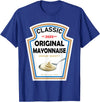 Halloween 2025 Condiments Couples Costume Sauce White Mayonnaise Halloween Costume Couples T-Shirt - Royal Blue
