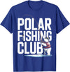 Ice Angler Gifts & Tees Ice Fisher Polar Bear Ice Fishing Club T-Shirt - Royal Blue