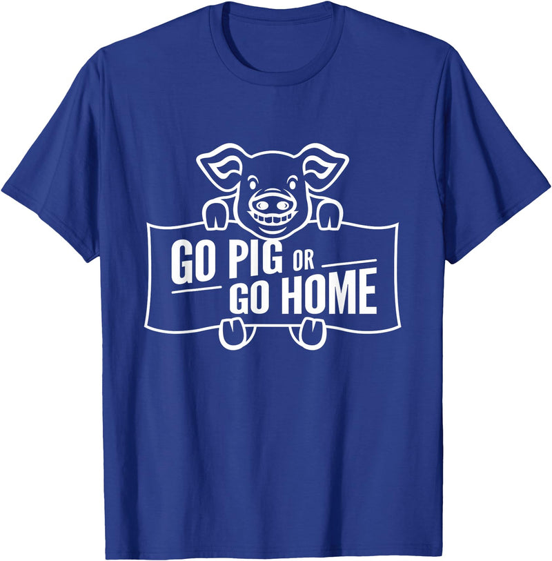Mt. Nebo Apparel Go Pig or Go Home T-Shirt T-Shirt - Royal Blue