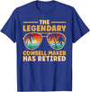 Cowbell Maker Retirement Party Decorations Retired Cowbell Maker Retirement T-Shirt - Royal Blue