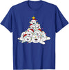 Funny Animals For The Holidays Polar Bear Christmas Tree Funny Animal Christmas Polar Bears T-Shirt - Royal Blue