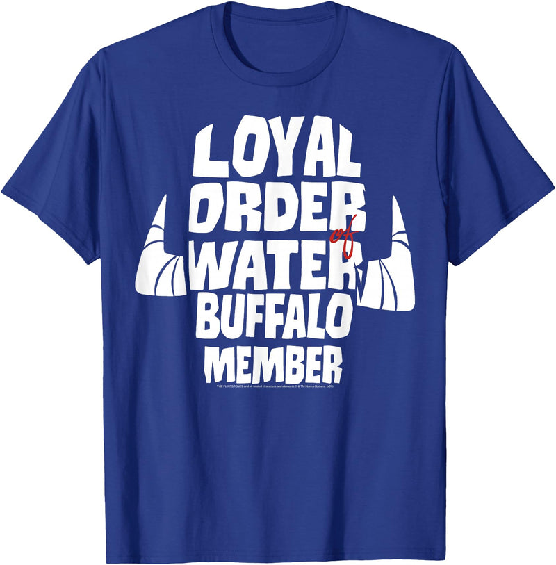 The Flintstones Loyal Order Of Water Buffalo Member T-Shirt - Royal Blue