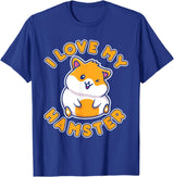 I Love My Hamster T-Shirt - Royal Blue