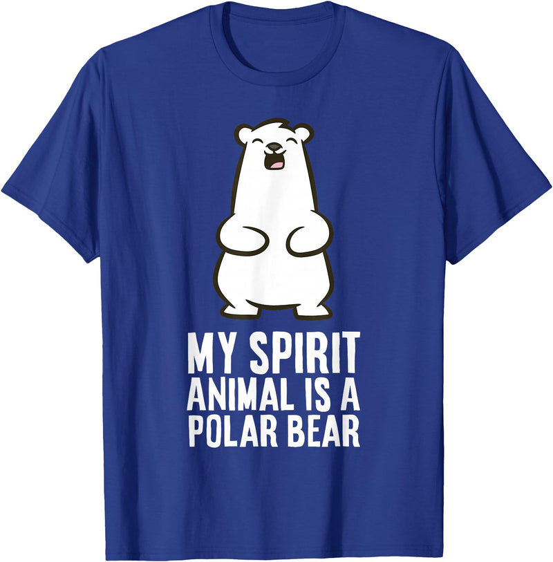 Cute Polar Bear Gifts And Tees My Spirit Animal is A Polar Bear T-Shirt - Royal Blue