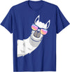 Llama Lover Gifts Collection Llama With Sunglasses Kids Boys Toddler Novelty T-Shirt - Royal Blue