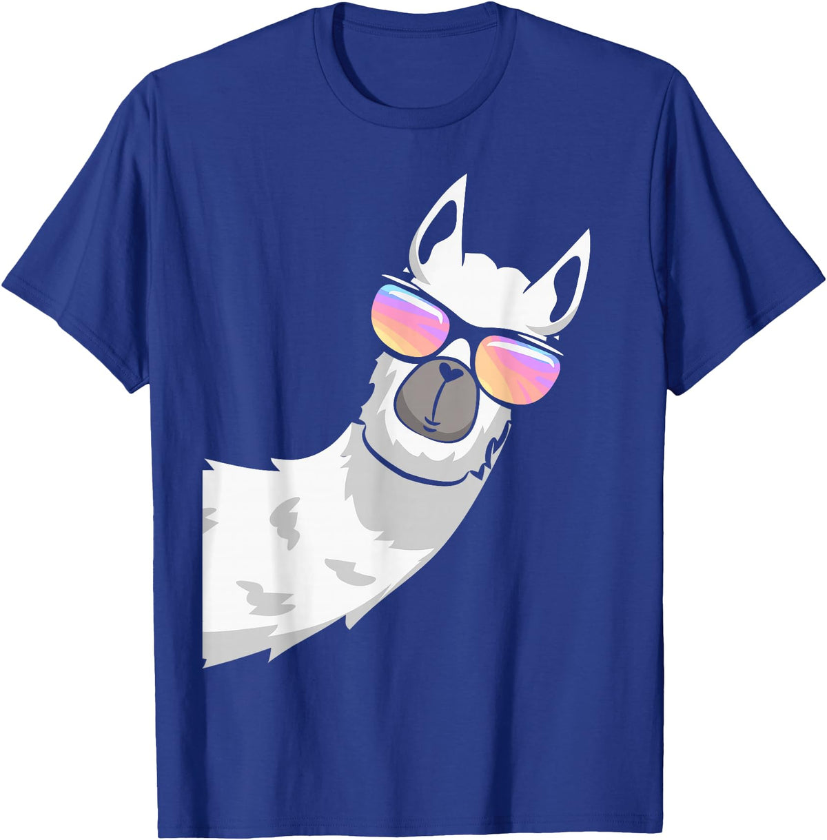 Llama Lover Gifts Collection Llama With Sunglasses Kids Boys Toddler Novelty T-Shirt - Royal Blue