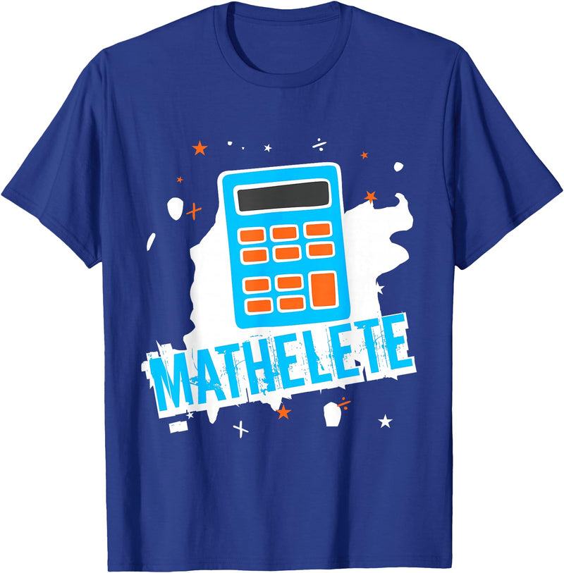 Green Cow Land Mathlete Funny Math Lovers T-Shirt - Royal Blue