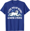 Polar Bear Gift Polar Bear Accessories & Stuff Cute Polar Bear Art for Men Women Kids Polar Bear Lover T-Shirt - Royal Blue