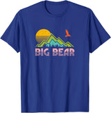 "Big Bear" Retro Sunset Mountain T-Shirt