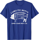 Pink Ink Art Funny I Like Pig Butts And I Can Not Lie T-Shirt T-Shirt - Royal Blue