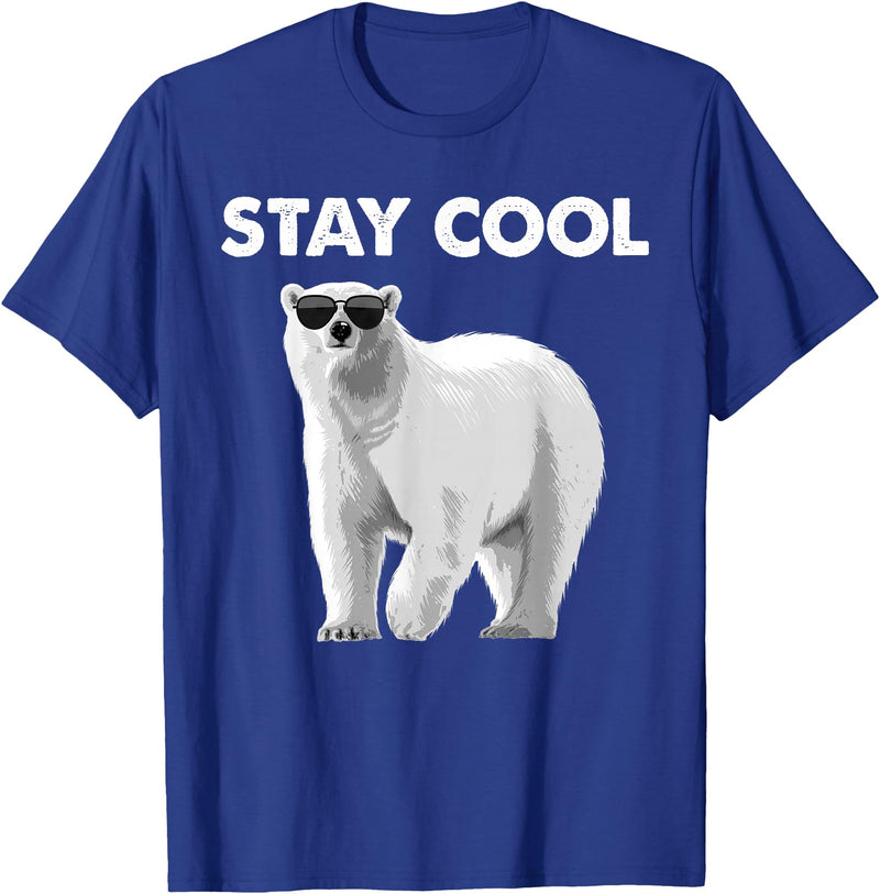 Polar Bear Gift Polar Bear Accessories & Stuff Cool Polar Bear Design for Men Women Kids Polar Bear Lover T-Shirt - Royal Blue