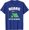 Gay Camping Bears LGBT Funny Gay Camping LGBT Pride Bears T-Shirt - Royal Blue