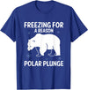 Global Warming Awareness Arctic Winter Ice Freezing For A Reason Polar Plunge Ice Bear T-Shirt - Royal Blue