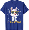 LLama Squad Shirts and Gifts Cute Amazing Llama Pun Be Llamazing Llama Lover T-Shirt - Royal Blue