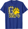 BEARS SPIRIT TEES CO School Spirit Go Bears Mascot Womens Youth Girls Kids T-Shirt - Royal Blue