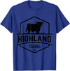 Farm Highland Cow Men Cattle Clothing Agriculture Scottish Highland Cow for Cattle Farmers T-Shirt - Royal Blue