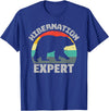 For Those Who Hate Winter Hibernation Bear Expert - Retro Funny Winter T-Shirt - Royal Blue