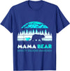 Mama Bear Retro Anxiety Disorder Awareness T-Shirt - Royal Blue