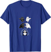 Panda Bear Giant Panda Fusion Dance White Back Panda Bear Giant Panda Fusion Dance Polar White Back Merge T-Shirt - Royal Blue