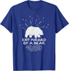 Funny Winter Tees Exit Pursued By a Bear - Funny Shakespeare - Winter Shirt T-Shirt - Royal Blue