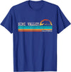 California Republic US State Bear Flag Sunset Simi Valley California State Bear Retro Sunset T-Shirt - Royal Blue