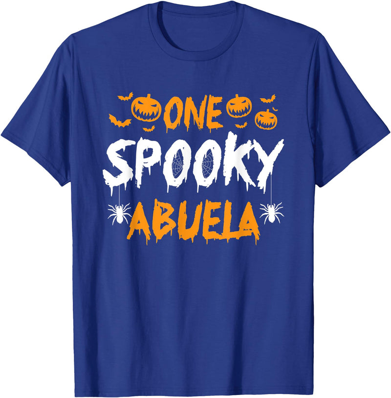 Spooky Halloween Matching Family Costumes 1 One Spooky Abuela Grandmother Matching Family Halloween T-Shirt - Royal Blue