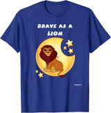 Bravery Brave As A Lion Present Bravery Brave Child Present Brave As A Lion T-Shirt - Royal Blue