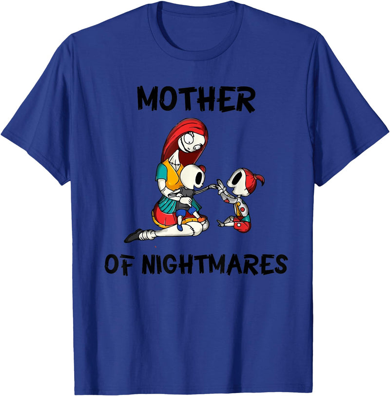 Mom Shirts Mother of Nightmares Graphic T-Shirt - Royal Blue
