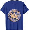 Thor Scandinavia Axe Celtic Raven Runes Norway Viking Symbols Horse Valhalla Scandinavia Raven Gift T-Shirt - Royal Blue