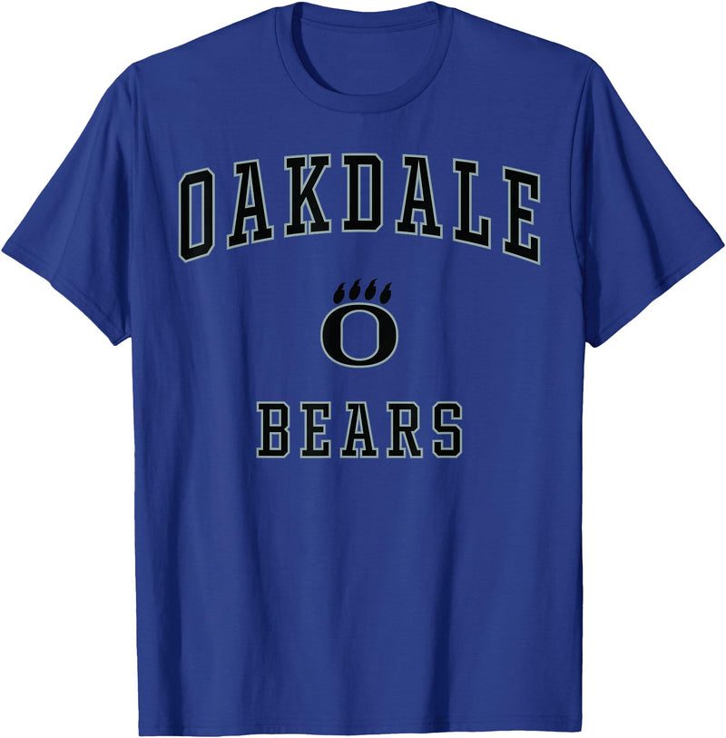 Official High School Fan Gear Oakdale High School Bears T-Shirt - Royal Blue