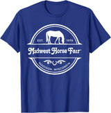 Midwest Horse Fair Est. 1979(w)- T-Shirt - Royal Blue