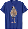 BJD Birds Killdeer Cute Graphic Print T-Shirt Bird Gift Bird Lover T-Shirt - Royal Blue