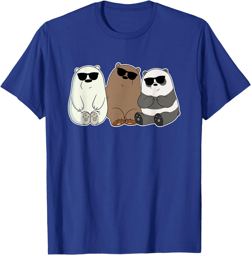 Global Warming Awareness Arctic Winter Ice Ice Bear With Sunglasses Polar Bear Plunge T-Shirt - Royal Blue