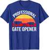 Opener Cow Lover Gift Co. Professional Gate Opener Cow Apparel T-Shirt - Royal Blue