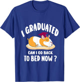 i graduated 2022 graduation -guinea pig Graduation i graduated can i go back to bed now - guinea pig Graduation T-Shirt - Royal Blue