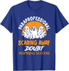 Scary Retired Profession Job Teach Retirement Halloween Paraprofessional Para Educator Teacher Parapro T-Shirt - Royal Blue