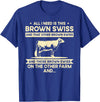 Funny Brown Swiss Farmer Gift for Men & Women I Need This Cow Breeder - Cattle Farmer Brown Swiss T-Shirt - Royal Blue